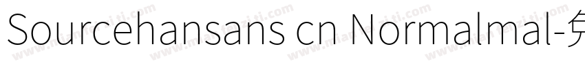 Sourcehansans cn Normalmal字体转换